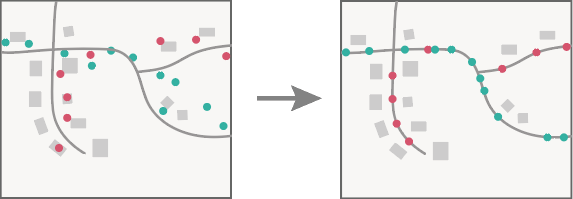 Snap Tracks tool results Snap Tracks tool results